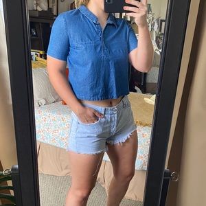 ZARA DENIM CROP 💕✨